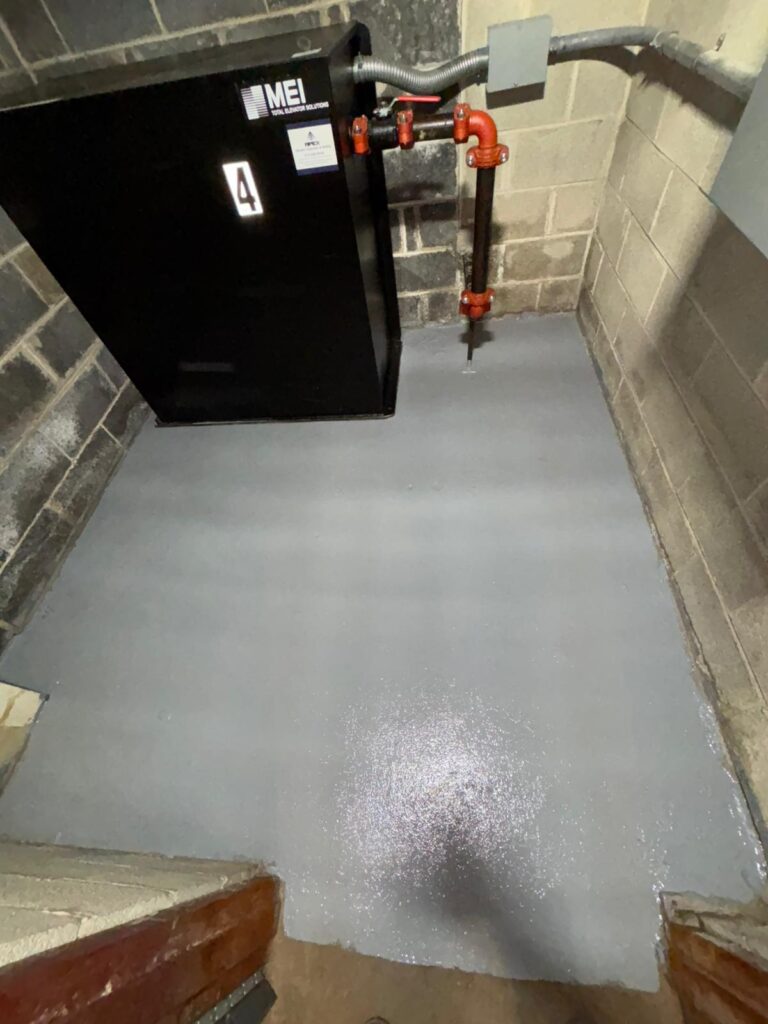 clean hydro machine room